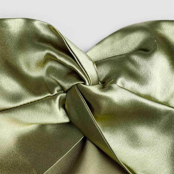 NWT Cider Green Satin Dress - Picture 2 of 6